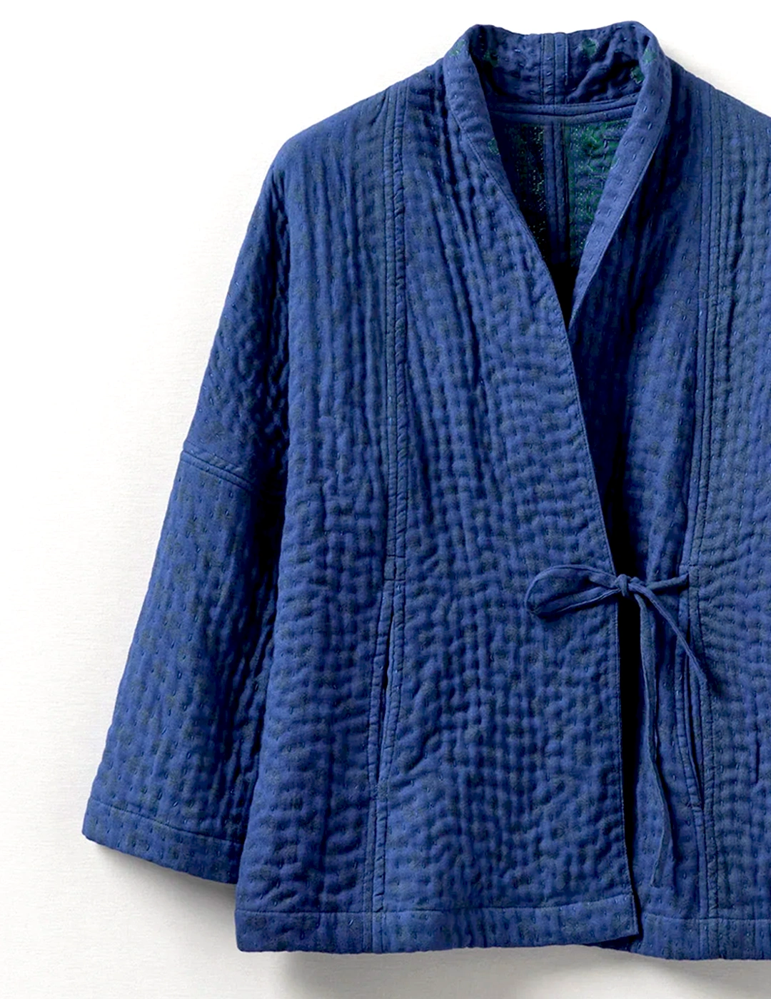 Old Kantha Jacekts | Blue - Image 4