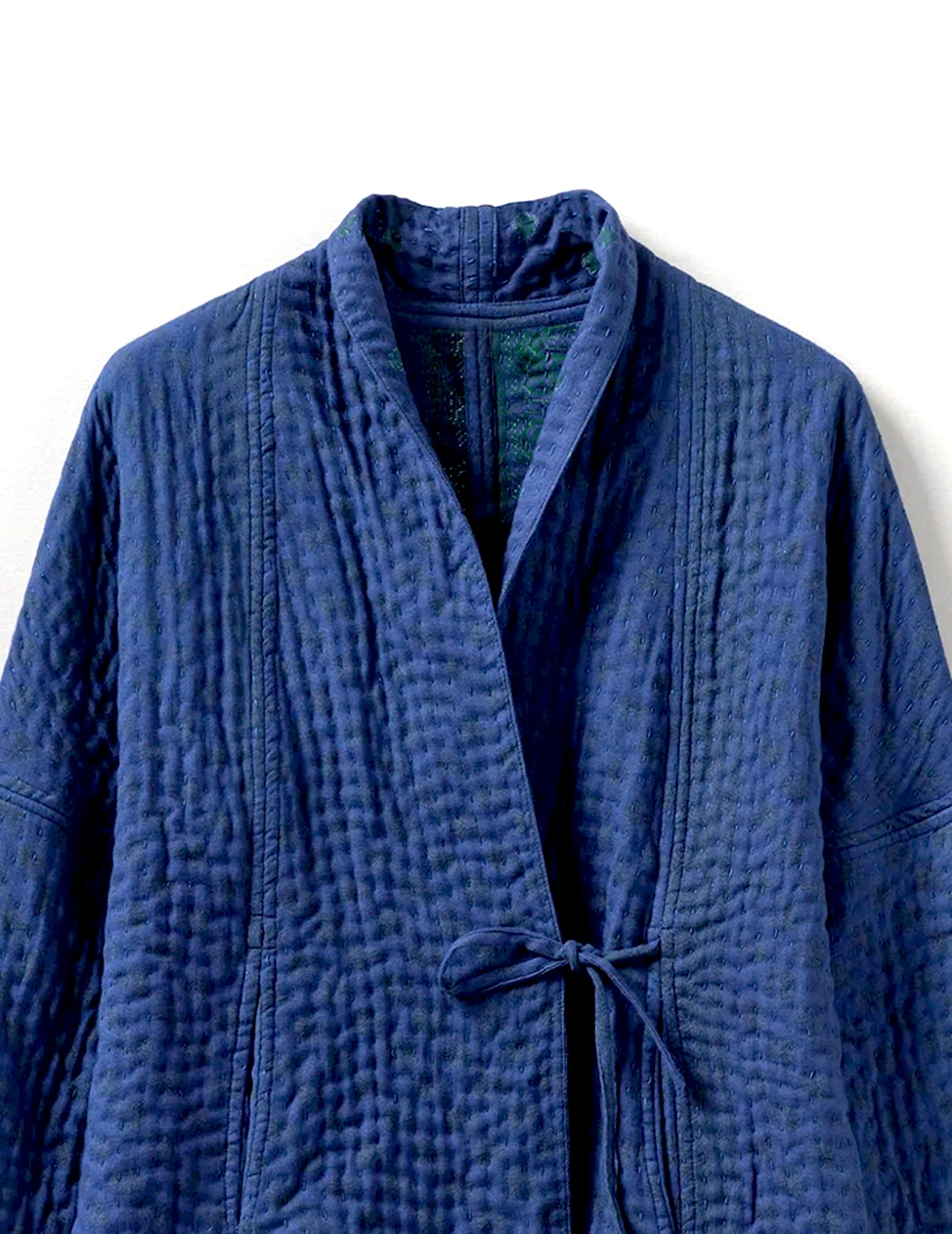 Old Kantha Jacekts | Blue - Image 2